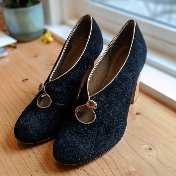 Anthropologie Shoes - Anthropologie Nina Payne Suede Heels - size 41